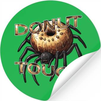 Discover Donut Spider Funny Pun Stickers