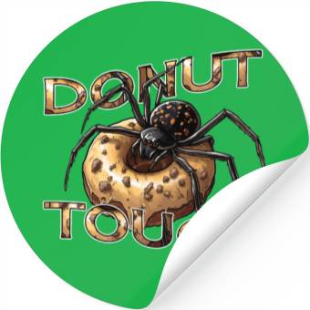Discover Donut Spider Funny Pun Stickers