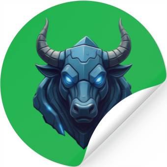 Discover Bull face Stickers