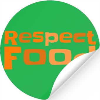 Discover Respect food Typography Stickers