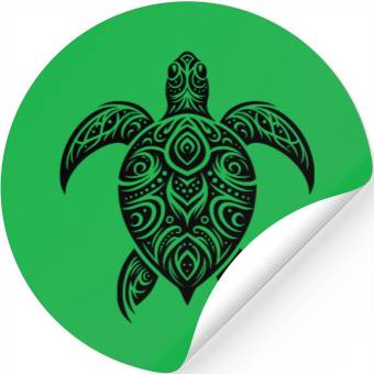 Discover Mystical Turtle With Tribal Elements Stickers