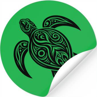 Discover Turtle Magic Mystical Tribal Turtle Stickers