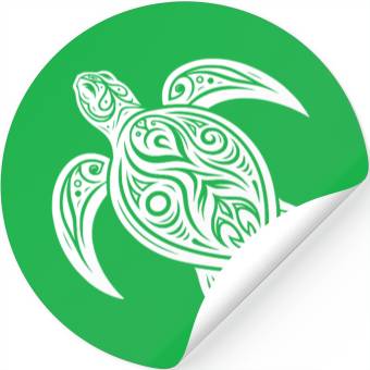 Discover Turtle Magic Mystical Tribal Turtle Stickers