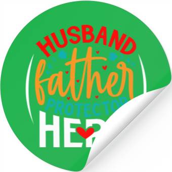 Discover Fathers Day Daddy Protector Hero Stickers