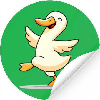 Discover Dancing duck Stickers
