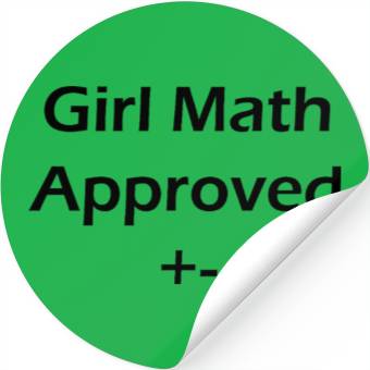 Discover Girl Math Approved Stickers