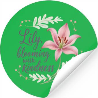 Discover Lily, blooming with kindness Stickers