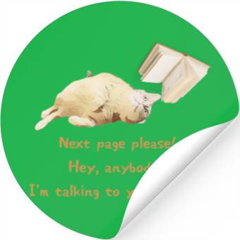 Discover Cat Lover - Next page please! Stickers