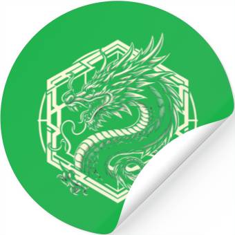 Discover Fierce Tribal Dragon Stickers