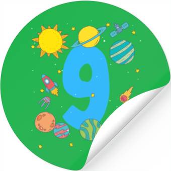 Discover Space Adventure Number Nine Fun Stickers