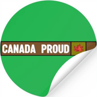 Discover Canada Proud Camo Stickers