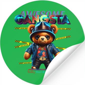 Discover gangsta teddy bear Stickers
