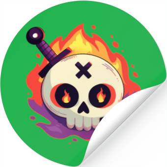Discover skull Stickers