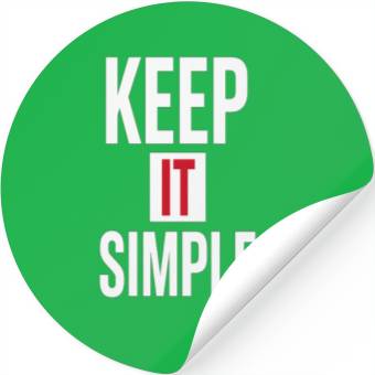 Discover Keep It Simple – Minimalist Quote Stickers