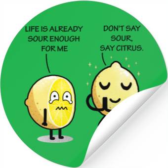 Discover Be positive lemon Stickers