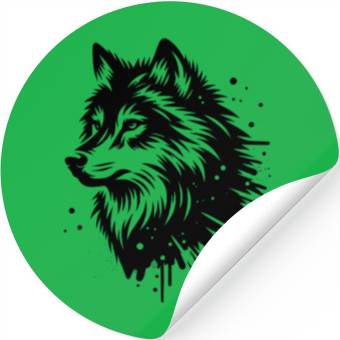 Discover Wolf Stickers