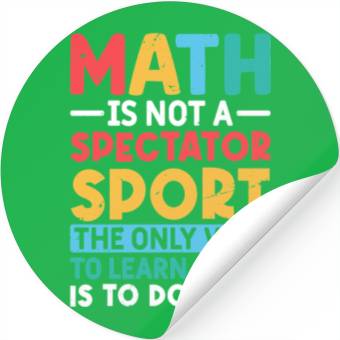 Discover Math saying for mathematician mathematics geek Stickers