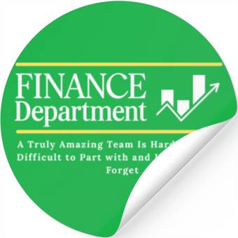 Discover finance department black Stickers