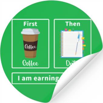 Discover First coffee then data for data analyst scientist Stickers