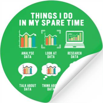 Discover Things i do data geek analyst for statistics Stickers