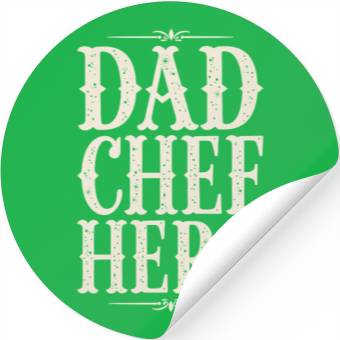 Discover Dad Chef Hero Stickers