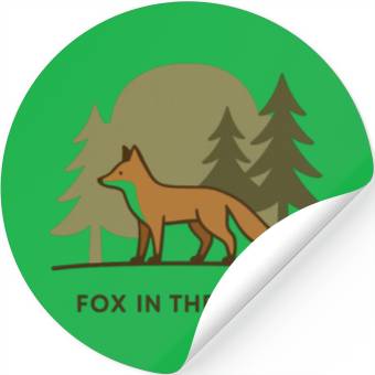Discover Fox in the Forest Stickers