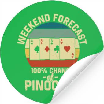 Discover Weekend Forecast Pinochle Stickers