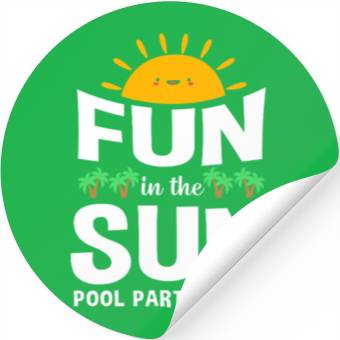 Discover Pool Party Squad Summer Vacation Stickers