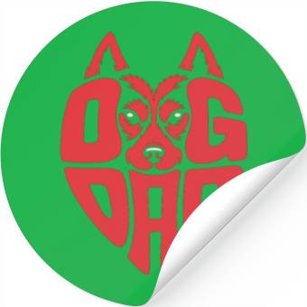 Discover Proud Dog Dad Stickers