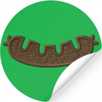 Discover Bratwurst embroidered Stickers