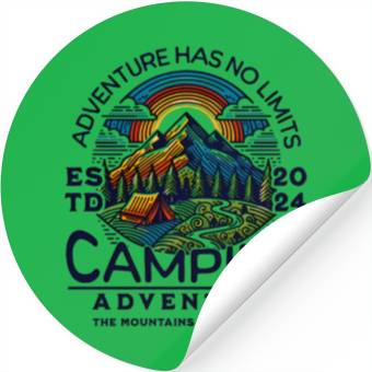 Discover Adventure has no limits Stickers