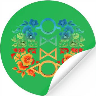 Discover Geometric Floral Pattern Stickers