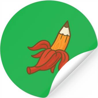Discover Banana pencil Stickers