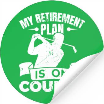 Discover Golf Player Retirement Stickers