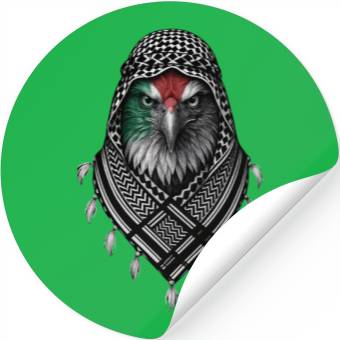 Discover Majestic Palestinian Eagle Stickers