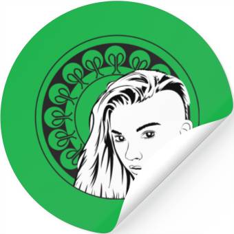 Discover Fade lady framed Stickers
