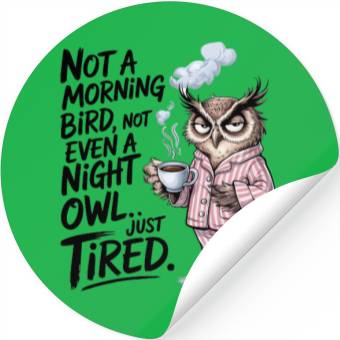 Discover Funny Owl Stickers
