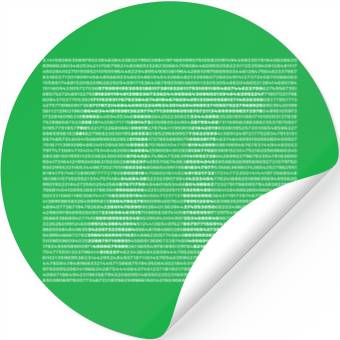 Discover Bold Pi in 3141 Characters - White Print Stickers