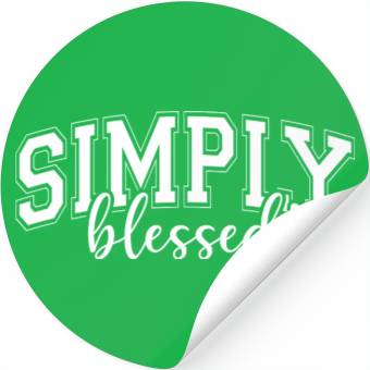 Discover Simply Blessed Christian Stickers