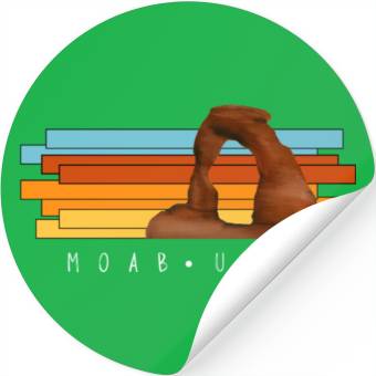 Discover Moab Arch Painting Stickers