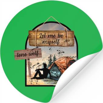 Discover Lone Wolf Retreat Stickers