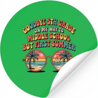 Discover Goodbye 5th Grade Graduation Stickers