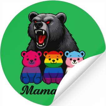 Discover Mama Bear Pride Cubs Stickers
