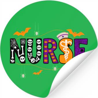 Discover Halloween Nurse Stickers