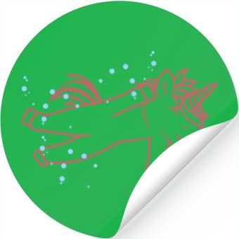 Discover Swimming Unicorn Stickers