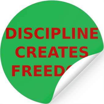 Discover Discipline Is Freedom Stickers