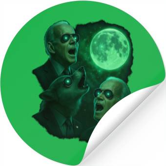 Discover Dark Brandons Howling at the Moon Stickers