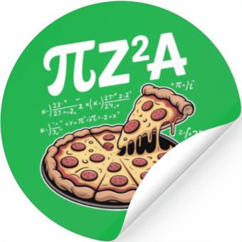 Discover Math Time With Pizza Pi Z²A Stickers