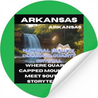 Discover Arkansas Natural Art Stickers