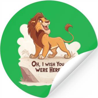 Discover Lonely Lion Longing Stickers